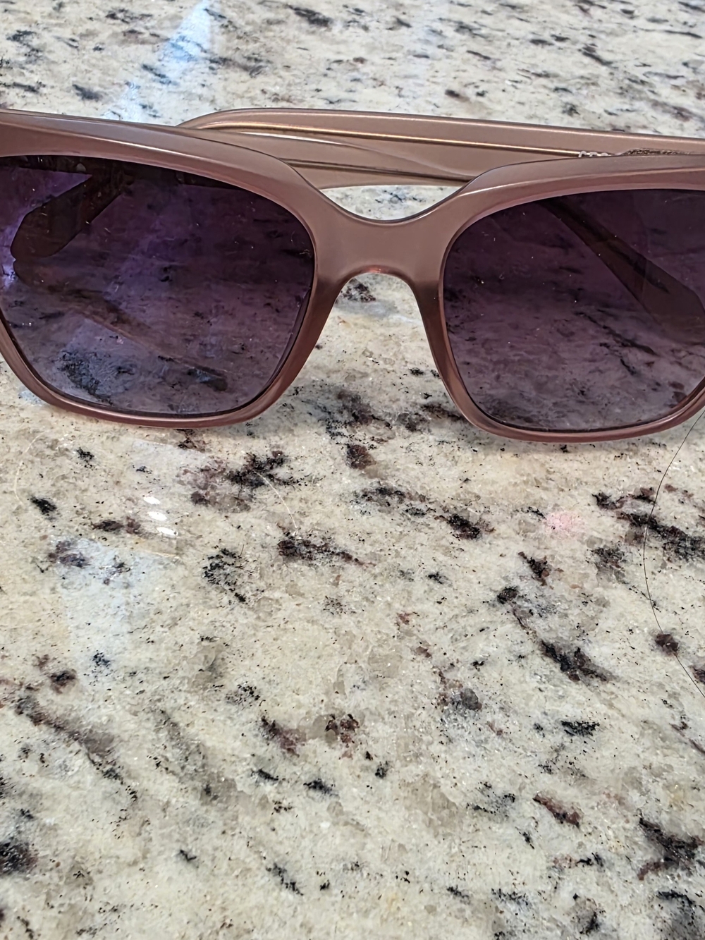 Quay Australia Mauve Frame Sunglasses with Purple Gradient Lenses